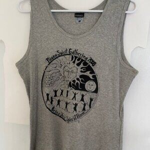 Hanes - Gray PSG Graphic Ribbed Tank Top
